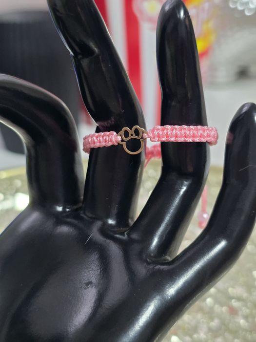 Bratari handmade cu bilute si linkuri aur 14 k