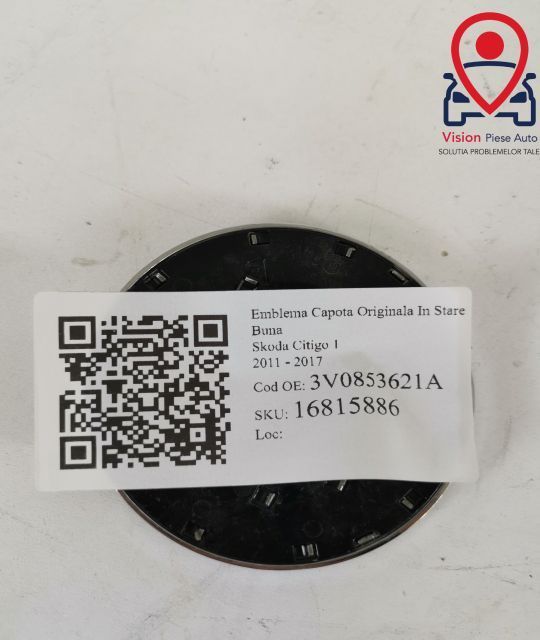 Emblema Capota Originala In Stare Buna Skoda  Citigo  1 [2011 - 2017]