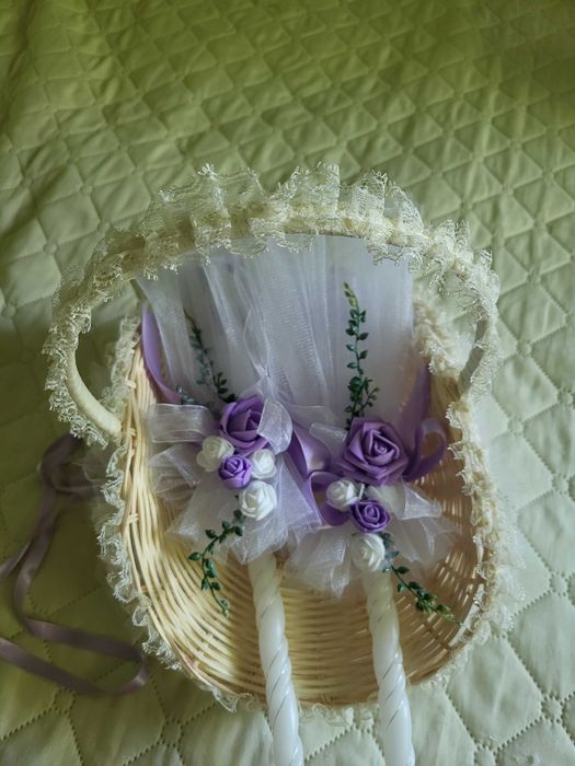 Сватбена кошница и ритуални свещи