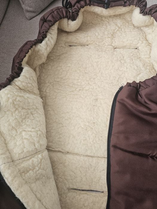 Конверт зимний на плотной натуральной овчине