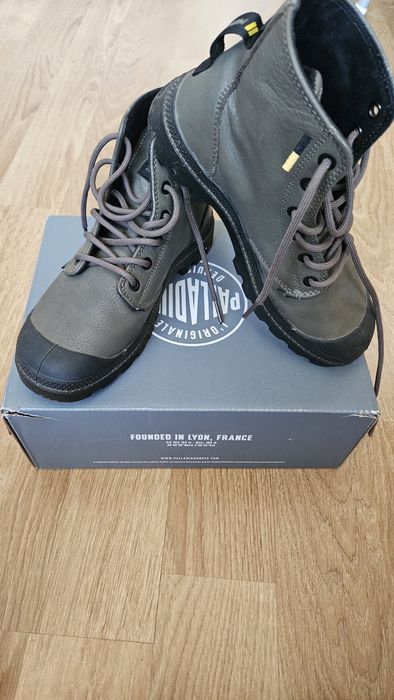 Ghete Palladium Pampa Hi supply leather 37