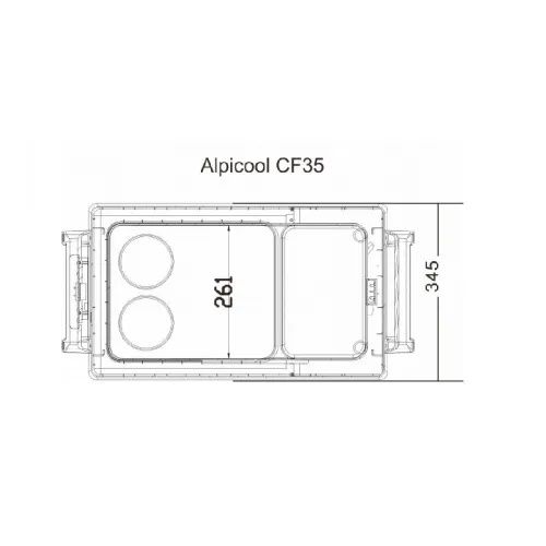 Автохолодильник Alpicool CF 35