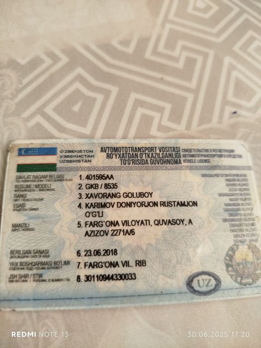 Bartavoy prsep sotiladi.