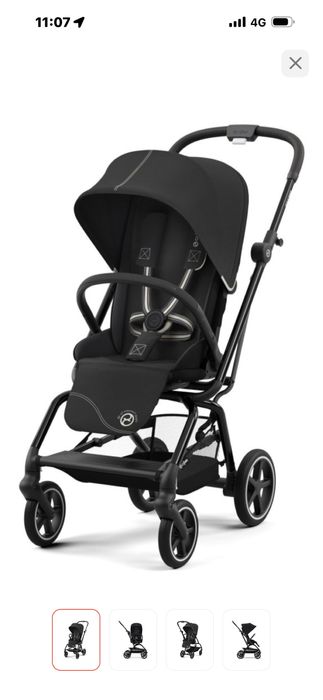 Коляска прогулочная Cybex Eezy S twist, черный