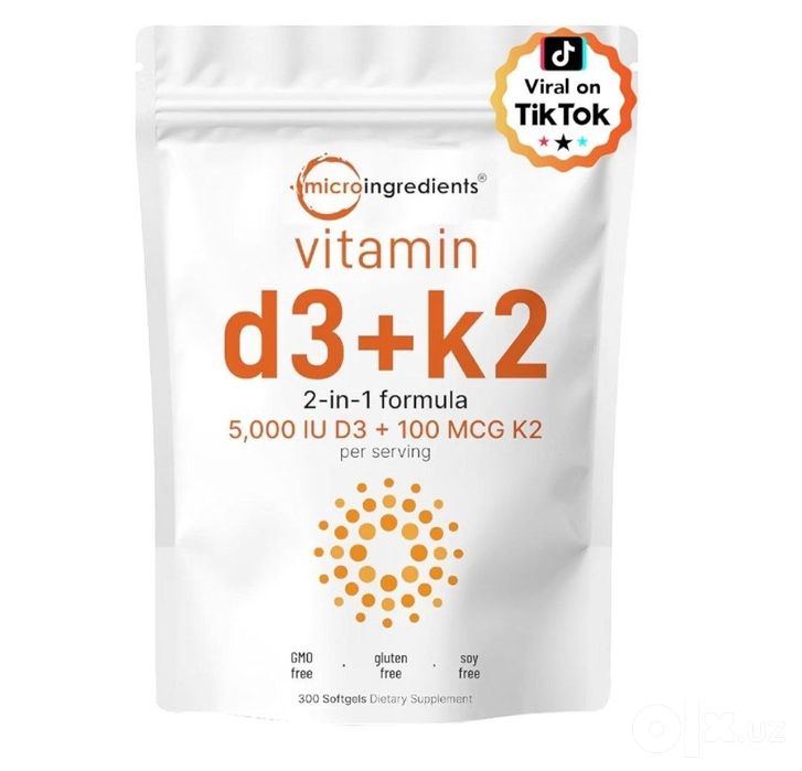 Витамин д3 к2 5000 IU, Vitamin D3 & K2, vitamin d3 300 softgel
