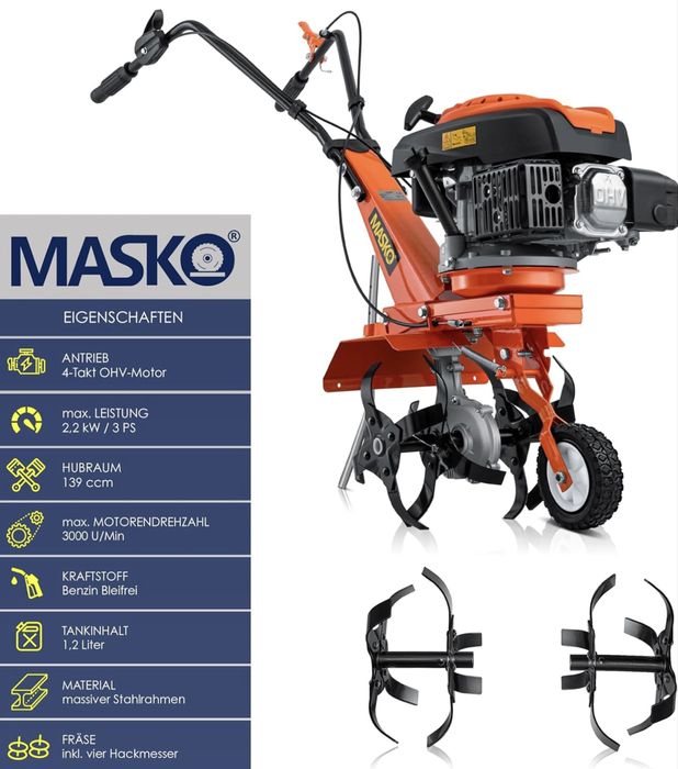 MASKO® Бензинова градинска фреза