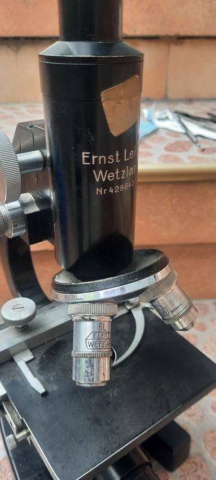 Микроскоп Leica / Leitz Wetzlar оригинално състояние