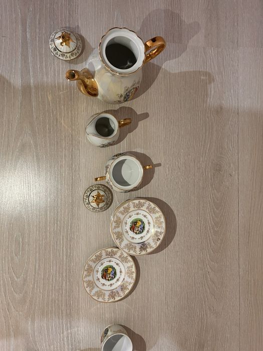 Антикварный Чайный сет компании Thun 1 original kobalt