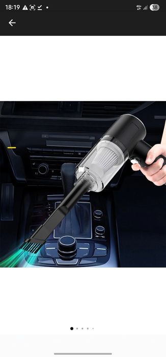 Aspirator auto portabil 2in1 SUFLARE + ASPIRARE, USB, compact, ideal masina & tastatura