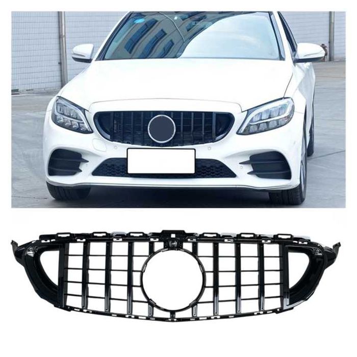 Решетка BRABUS дизайн за Mercedes C-Class W205 Черен гланц