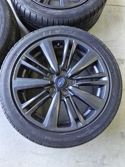 Subaru WRX 5x114.3 оригинални джанти 17ки 2016 с гуми ENKEI