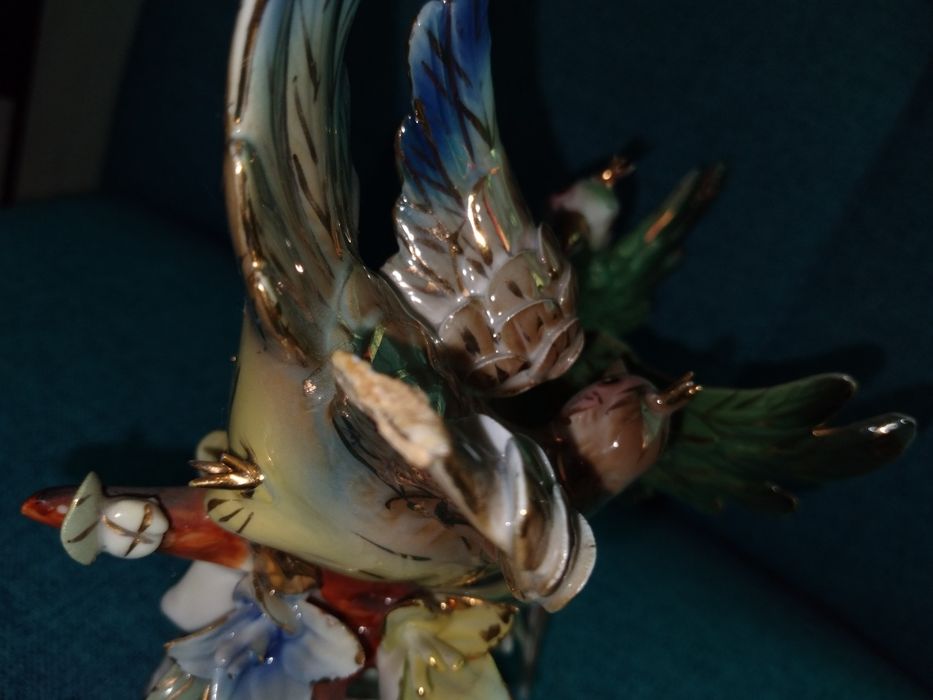 Статуэтка фигура семья птиц. Скол