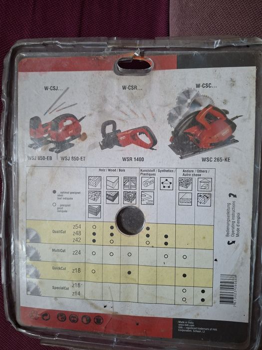 disc de fierăstrău circular pentru lemn HILTI MultiCut modelul W-CSC 230x30  z24