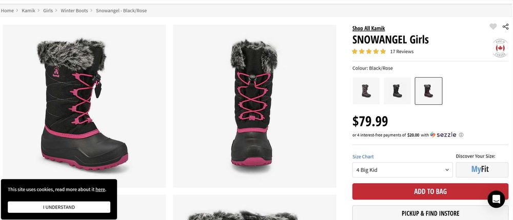 Ботуши Kamik №34/35