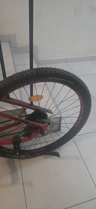 Bicicleta MTB Kellys Spider 50, roti 27,5", rosu, cadru aluminiu