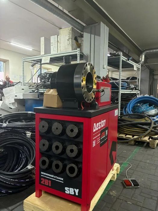 Обжимной и окорочный станок комбо