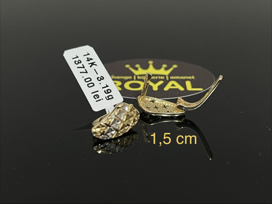 Bijuteria Royal CB : Cercei dama aur 14k 3,19 grame