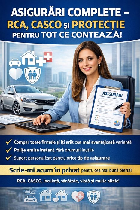 RCA, CASCO & Alte Polițe Rapid și Simplu
