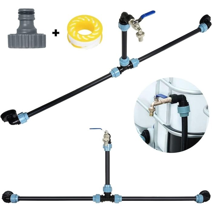 Пълен комплект за свързване на 2 IBC резервоара, с включен кран