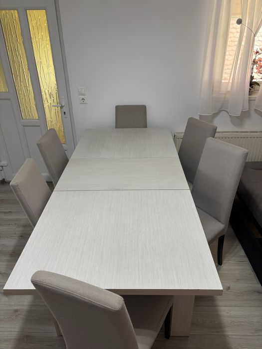 Masa extensibila cu 6 scaune
