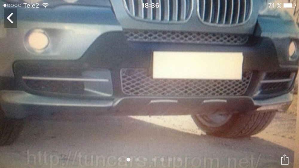 Бмв X-5 e 70 накладки на бампер