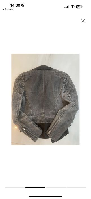 MUUBAA Дамско Кожено яке Черно UK 10 Medium