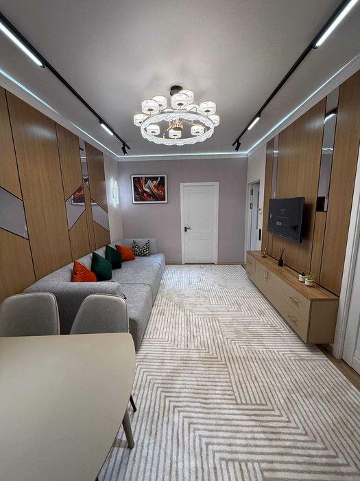 Чиланзар 8 квартал, 2х ком 48м2,Корзинка Евро ремонт Мебель;