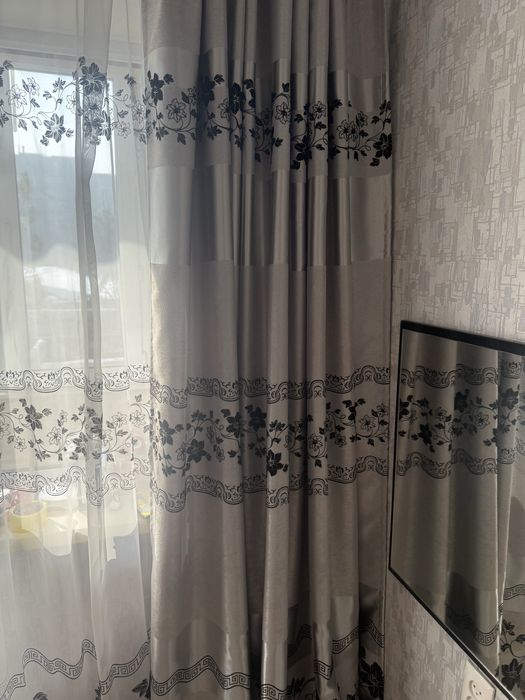 Шторы с тюлью в отлмчном состоянии
