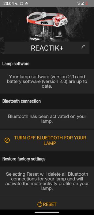 Челник Petzl REACTIK+