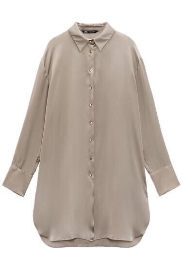 Zara сатенена рокля/риза