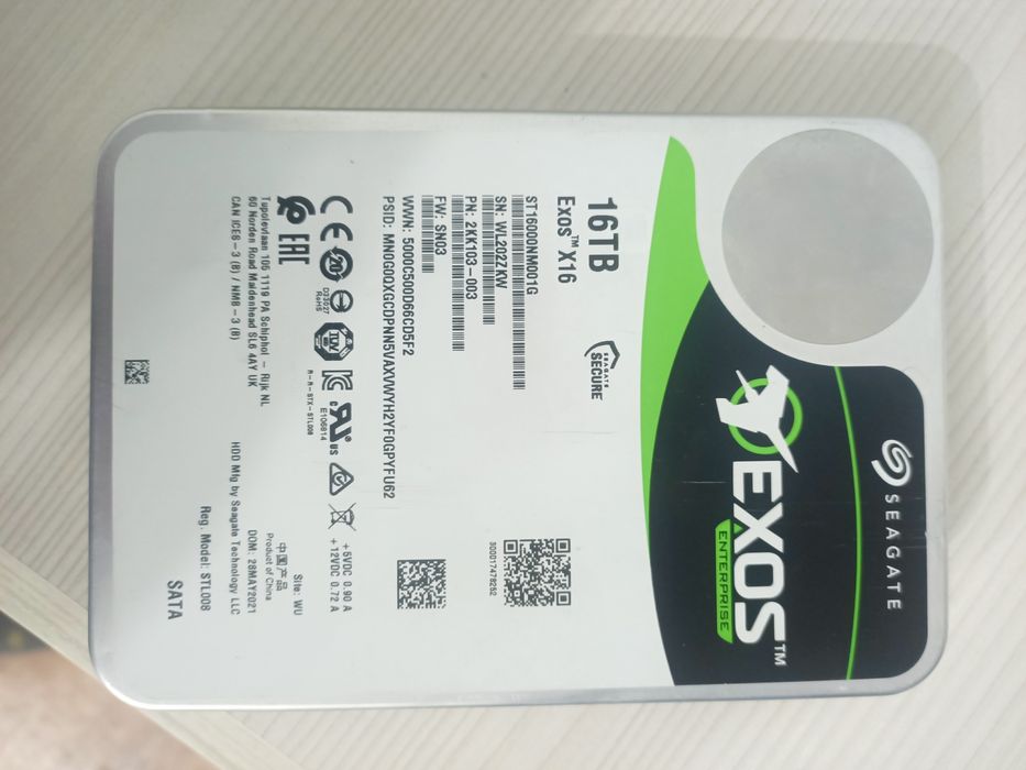 Жесткий диск 16 Тб