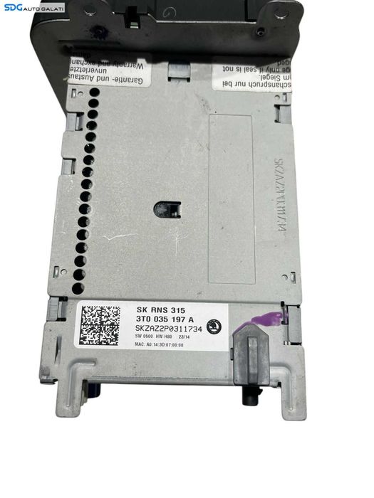 Navigatie Radio CD Player Amundsen RNS315 Skoda Yeti 2010 - 2018 Cod 3T0035197A [S0125]