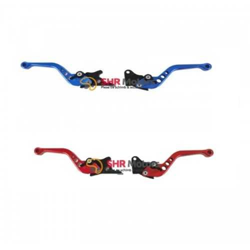 Set manete (frana + ambreiaj) Yamaha, Honda rosi/albastre