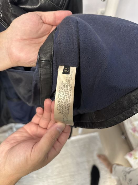 Кожаная куртка 46 s Massimo Dutti