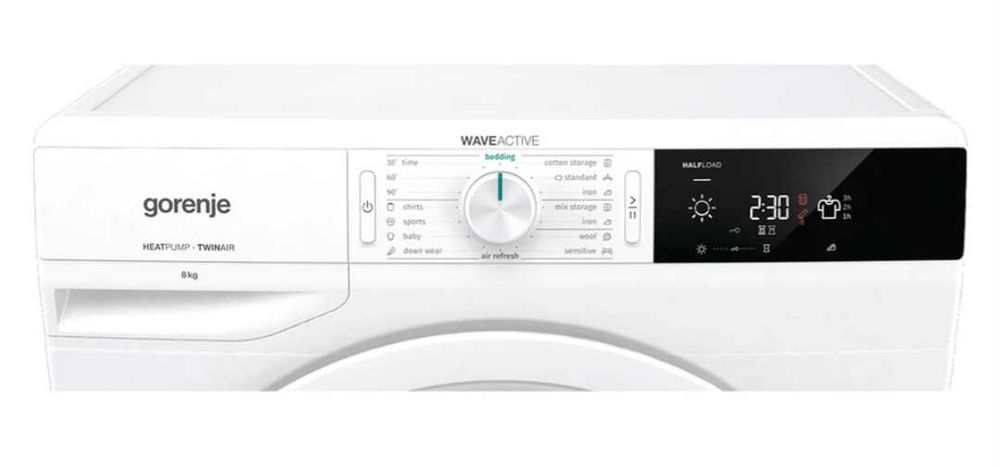 Сушилня с термопомпа Gorenje, 8 кг, Клас A++