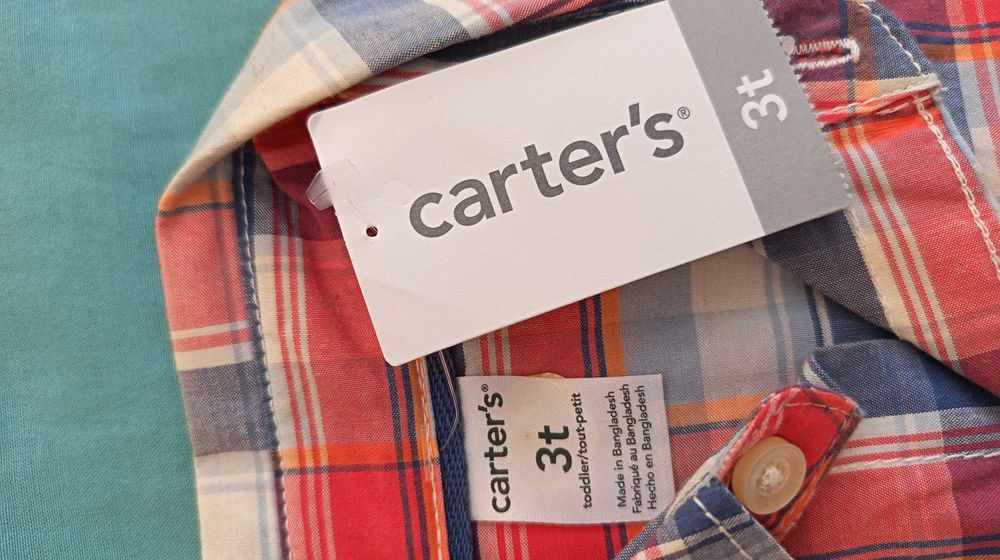 Детска риза с дълъг ръкав Carter's