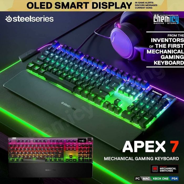 Steelseries APEX 7 СКИДКА (Свитчи Red) Механическая Клавиатура 1шт