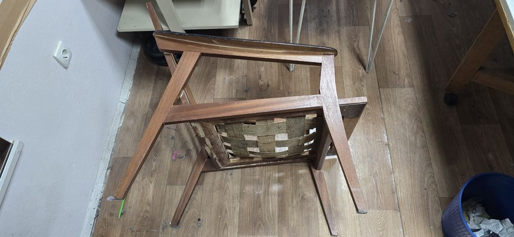 Кресло ръчна изработка от масив