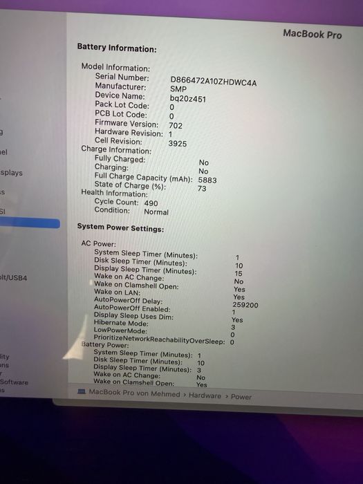 MacBook Pro 15,4” A1707 2016 с тъчбар