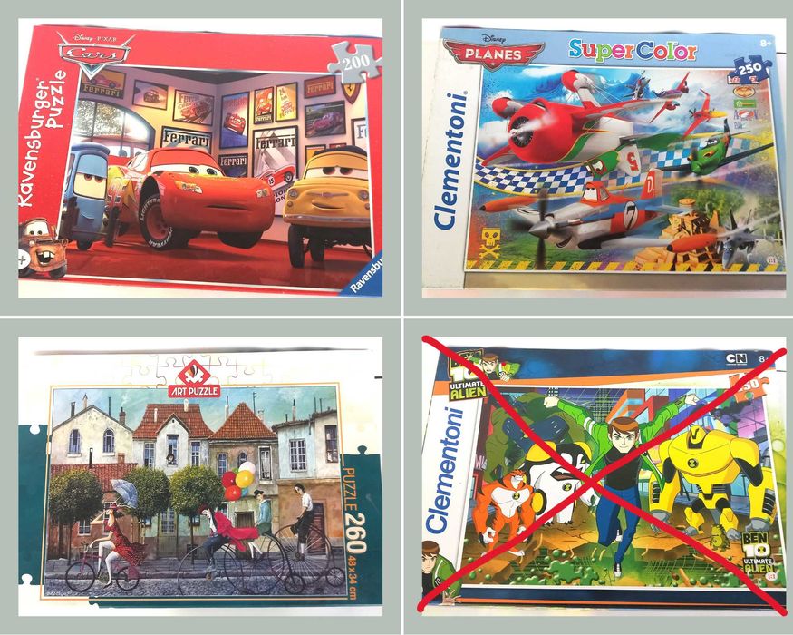 Детски пъзели 200-260 части – Ravensburger, Clementoni (8+)