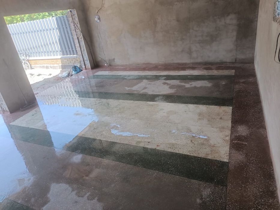 Полы из мраморной крошки!