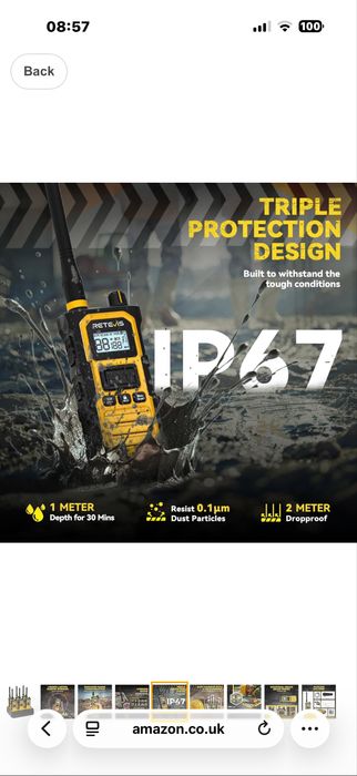 Set 6 bucati Retevis RB648P Pro Transmițător Wireless UHF 5W / sigilat