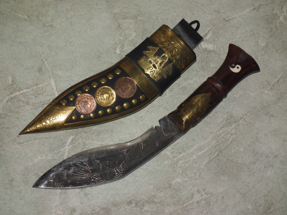 Cutit vintage maceta Kukri cutit Gurkha lamá gravatá nr.7