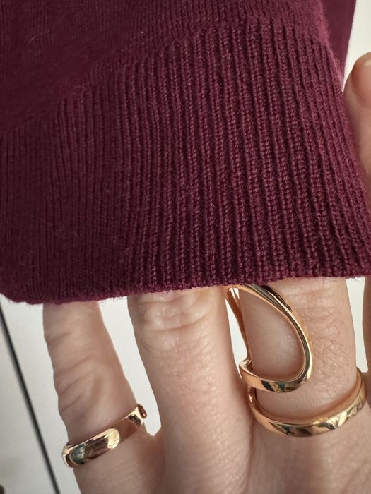 Pulover Zalando bordo  marimea S lana si casmir