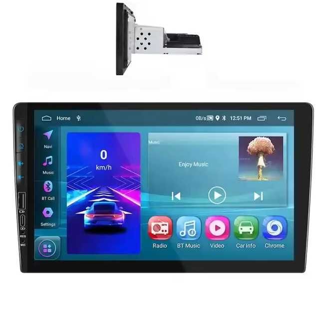 Мултимедия плеър единичен дин навигация автомобил Android  DIN за кола