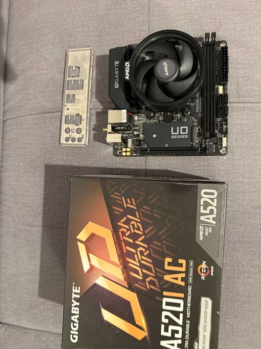 Placa baza ITX AM4 Gigabyte A520i WiFI 6 | Ryzen 3600 | cutie