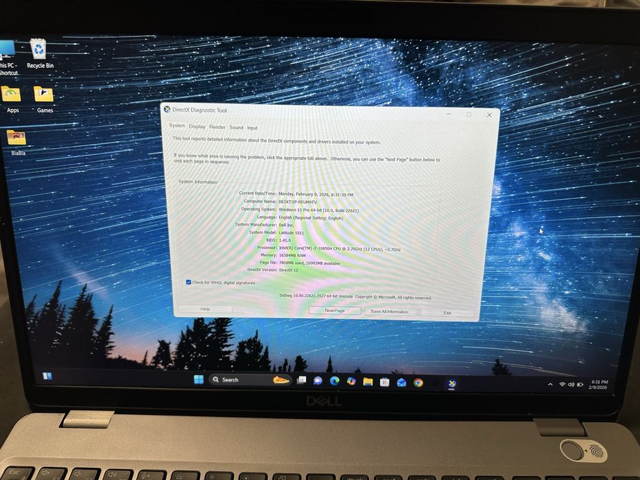 Dell Latitude 5511- i7 H-series | 16GB RAM | SSD NVMe