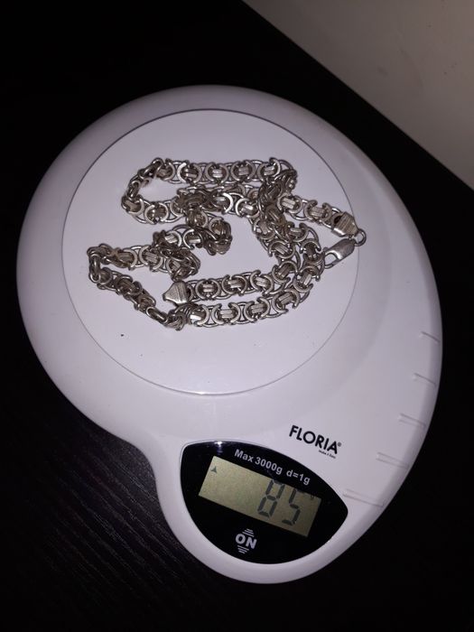 Lanț bărbătesc din argint, 85 g,