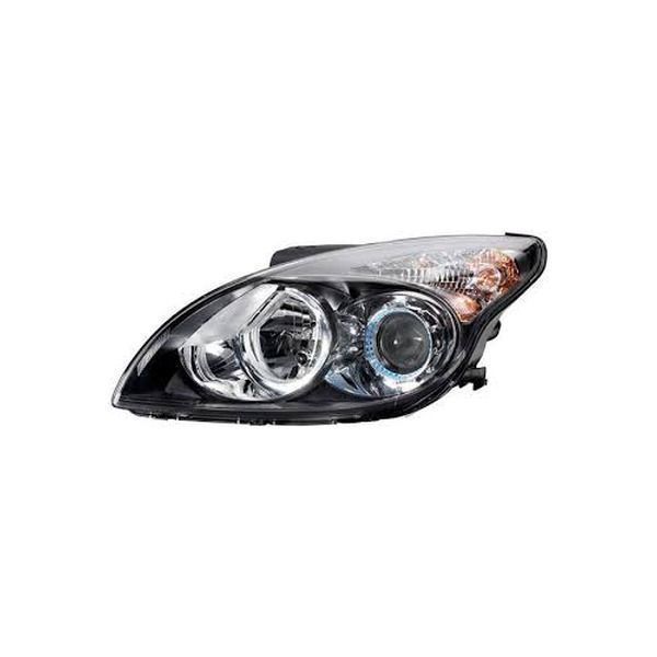 Far Hyundai I30 (FD) 03.2007-03.2012 Depo partea stanga/dreapta cu bec H1+H7 pe negru