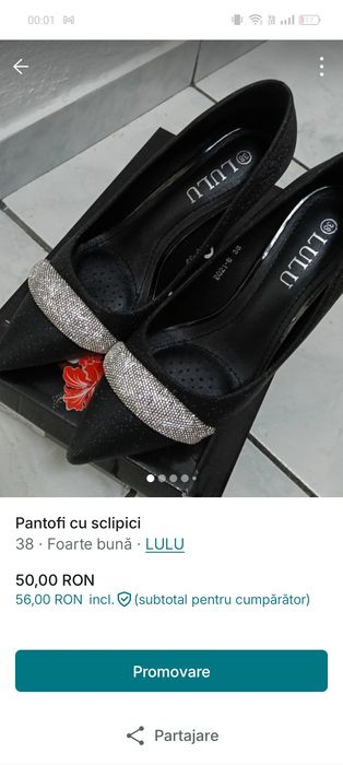 Pantofi mărimea 38